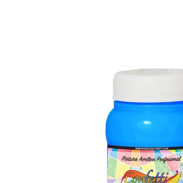PINTURA VINILICA 100ML CONFETTI AZUL BEBE PZA
